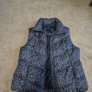 Tommy Hilfiger Black and Gray Patterned Vest